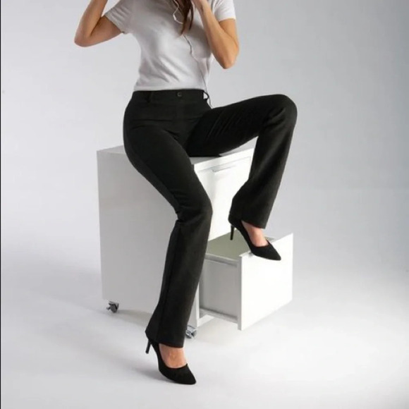 Betabrand Dress Pant Yoga Pant Straight-Leg class - Picture 12 of 16